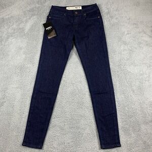 Barbell Jeans Womens 25x31 Blue Slim Athletic Fit Dark‎ Wash Las Vegas NEW $149